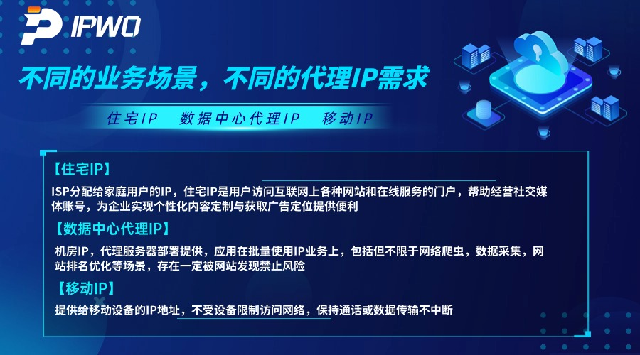 不同的業(yè)務(wù)場(chǎng)景,不同的代理IP需求,代理ip官網(wǎng),全球ip代理,海外代理ip排行榜,好的國(guó)外ip代理,海外住宅ip哪里買,怎樣獲取美國(guó)住宅ip